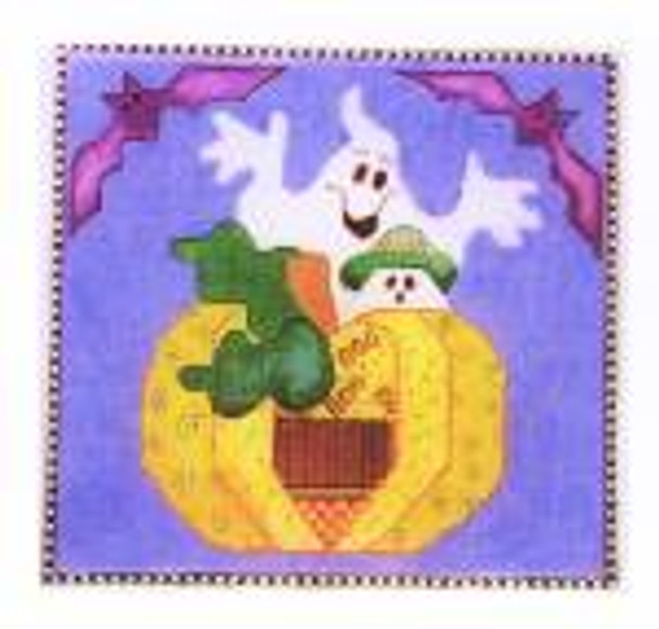 CH1 Cheryl Schaeffer And Annie Lee Designs  13 x 13 18 Mesh Pumpkin/Ghost/