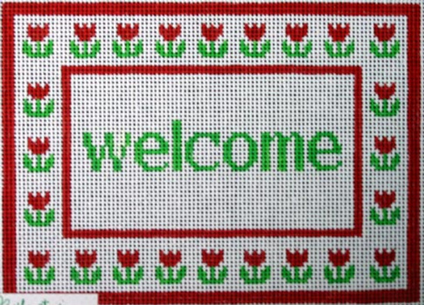 S29 13 Mesh Welcome Tulips 7.5x5.5 The Studio Midwest 