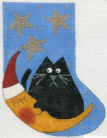 MH2509 Kitty ln The Moon 5.75 x 4.5 18 Mesh Mile High Princess Designs