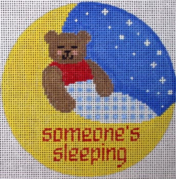 S28B Bear Baby Sleeping 13 Mesh 6" Diameter The Studio Midwest 