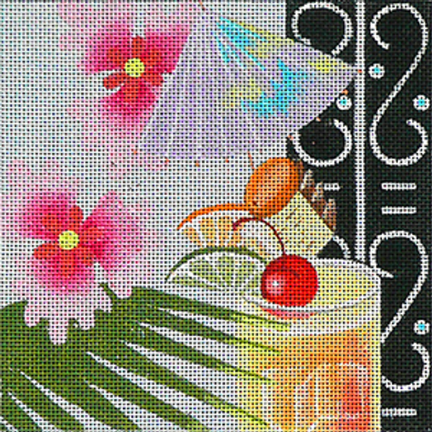 6277 Leigh Designs Bermuda 6" x 6" 18 Mesh Caribe Coaster