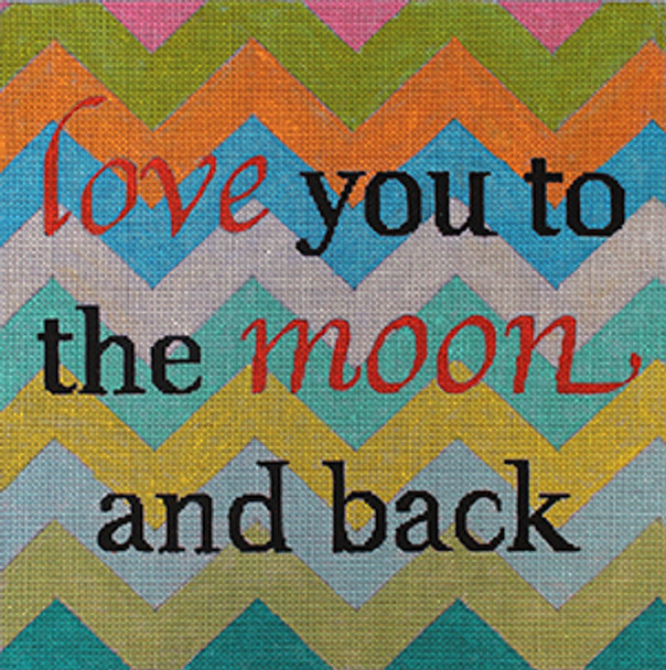 AC821 Colors of Praise 13 Mesh Love you lo the moon.. 14x14