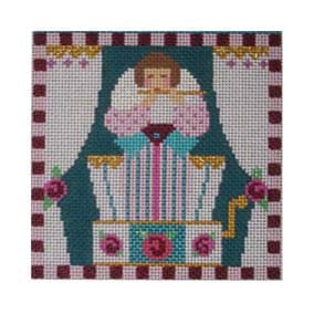 Twelve Days of Christmas C12KSP Ten Pipers Piping 4.5 X 4.5 18 Mesh Shelly Tribbey Designs