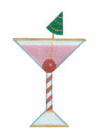 Christmas Ornament C355 Holiday Cocktail 18 Mesh Shelly Tribbey Designs