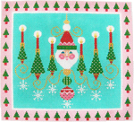 Christmas Larger Design C676 Santa Chandelier 9X8 18 Mesh Shelly Tribbey Designs