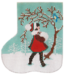 Christmas Mini-Sock C993 Christmas Friends Shelly Tribbey Designs 4X5 18 Mesh