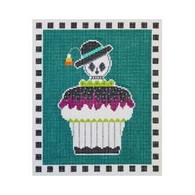 Halloween H314 Skull Cupcake 6 X 7 18 Mesh Shelly Tribbey Designs
