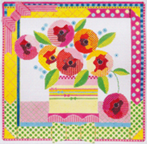 FL07 Ribbon Flowers Shelly Tribbey Designs  18 Mesh