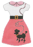 Shelly’s Closet - Hanger Included FW01 50's Poodle Outfit 3.75 X 5.5 18 mesh Shelly Tribbey Designs