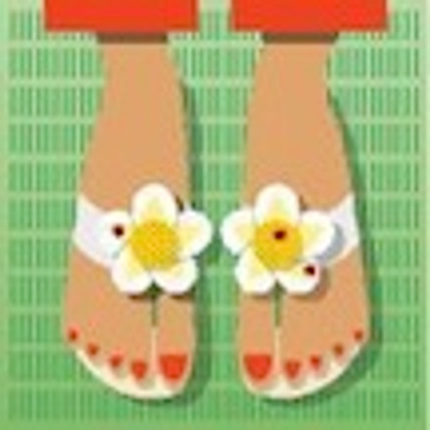 BF511 Foot Petals - Daisies Birds Of A Feather Foot Petal Sandal Kit