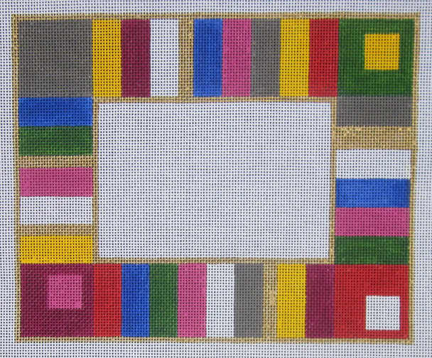 4x6-003 Colorful Stripe 1  8″ x 10″ 13 Mesh 4" x 6" Photo Frame Little Bird Designs