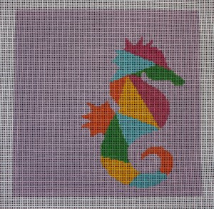 AS-003 Seahorse Little Bird Designs 13 mesh 8″ x 8″