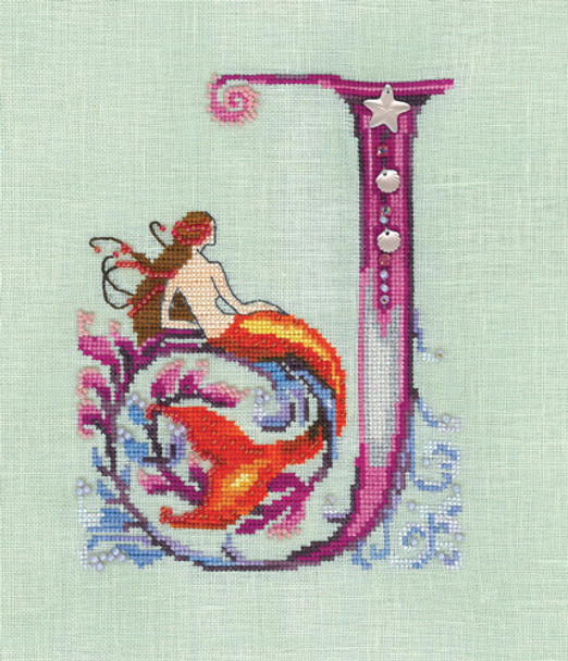 Nora Corbett K Letter From Mermaid Size: 91w x 108h 14-1747