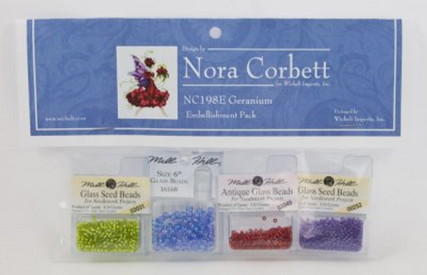 NC198E Nora Corbett Geranium Embellishment Pack