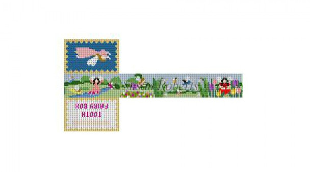 1087 Tooth Fairy Box, 18 Mesh 3" x 1 3/4" x 7 3/4"  Susan Roberts Needlepoint 