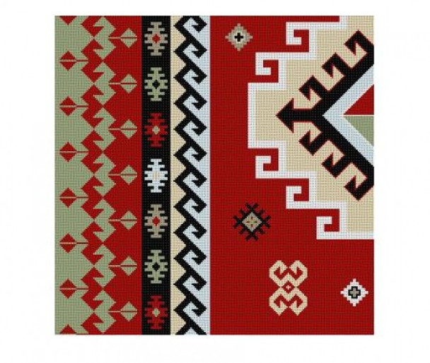 1576 Kilim I A	2 13 Mesh 16" x 16" Susan Roberts Needlepoint