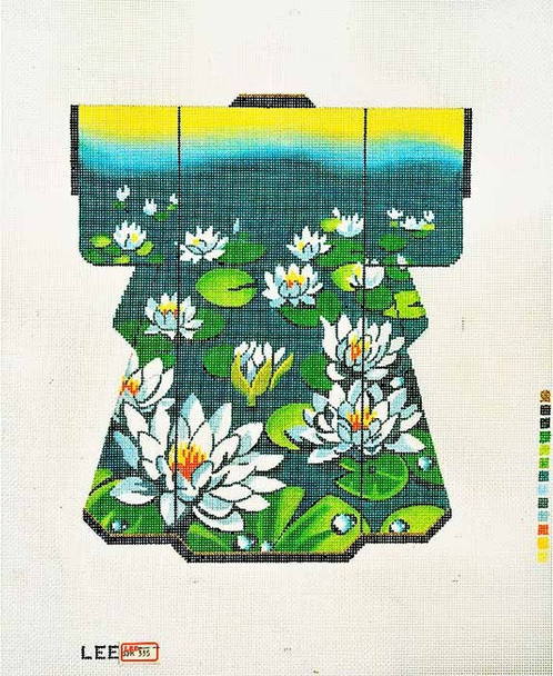 SPM335 Lee's Needle Arts Kimono, Water Lilies 18 Mesh Retired, Inquire If Available