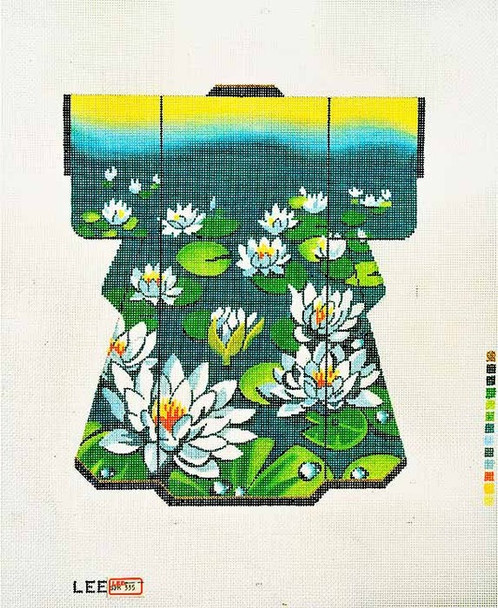 SPM335 Lee's Needle Arts Kimono, 8in Water Lilies 18 Mesh Retired