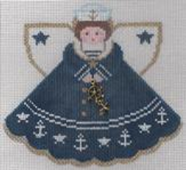 PP996GU Angel with charms: Sailor Girl (navy) 5.25x4.5 18 Mesh Painted Pony Designs
