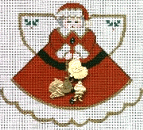 PP996AL Angel with charms: Santa Suit (red) 18 Mesh 5.25x4.5 Painted Pony Designs