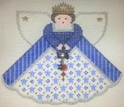 (PPD) PP996IG Angel With Charms Royal Blue Queen (Blue) 18 Mesh 5.25 x 4 Painted Pony Designs