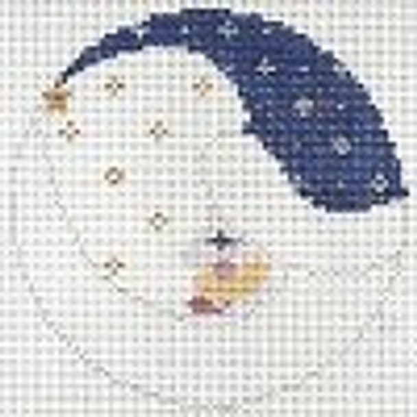 PT850 Moon Face Santa Designs by Petei 18 Mesh 5½ x 5½
