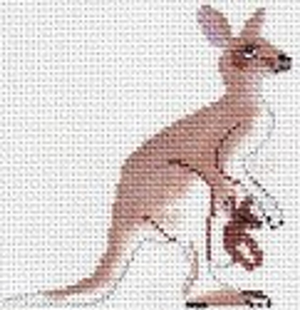 PT-809 Kangaroo Designs by Petei 18 Mesh 6½ x 6½