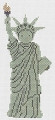 PT672 Statue of Liberty Designs by Petei 18 Mesh 5 x 8