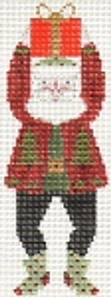 PT847 Jump For Joy Santa Designs by Petei 18 Mesh 5 x 8
