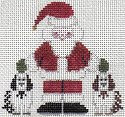 PT760-P Doggie Santa Designs by Petei 18 Mesh 5½ x 5½