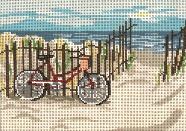 #151-13 Beachside Bicycle 13 Mesh - 9-1/2" x 7"  Needle Crossings