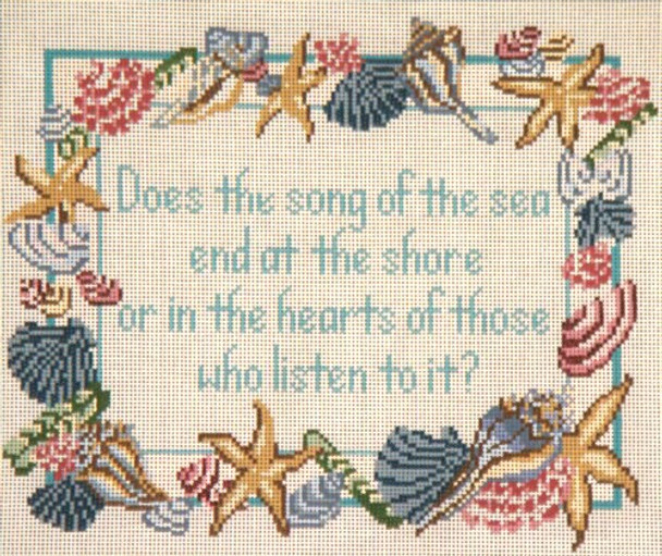 #2101 Song of the Sea 13 Mesh - 12" x 10" Needle Crossings
