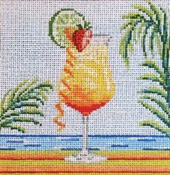 #1908-13  Tequila Sunrise 13 Mesh - 7" Square Needle Crossings