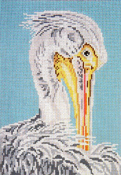 #1629 White Pelican 18 Mesh - 5" x 7" Needle Crossings