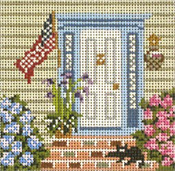 #1778-18 Summer Door 18 Mesh -3-1/2" Square  Needle Crossings