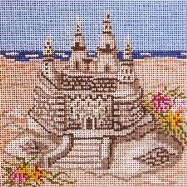 #703 Sand Castle 18 Mesh - 5" Square Needle Crossings 