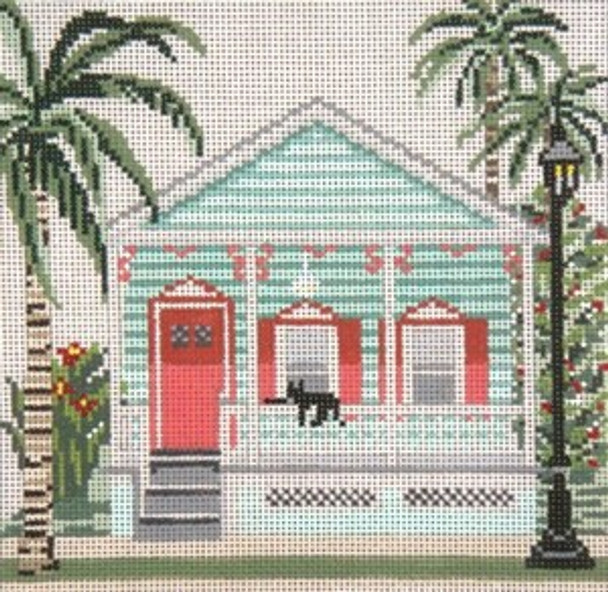 #825-13 Key West Bungalow (Key West, FL) 13 Mesh - 8" x 8" Needle Crossings