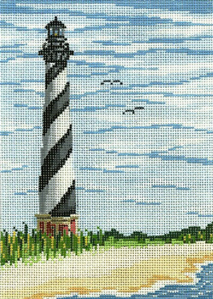 #1209 Cape Hatteras Lt. (NC) 18 Mesh - 5" x 7"  Needle Crossings