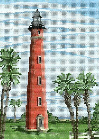 #1210-13 Ponce de Leon Inlet Lt(FL) 13 Mesh - 7" x 9-1/2" Needle Crossings