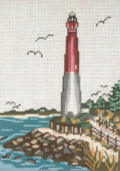 #123-13	Barnegat Lt. Hse. (NJ) Mesh 7" x 9-1/2"  Needle Crossings