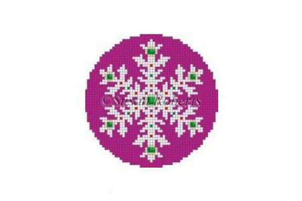 5388 Snowflake, Jeweled 18 Mesh Susan Roberts  Needlepoint