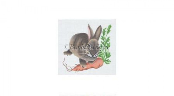 BE1454 Bunny Carrot, 5x5" #18 Mesh Susan Roberts Needlepoint