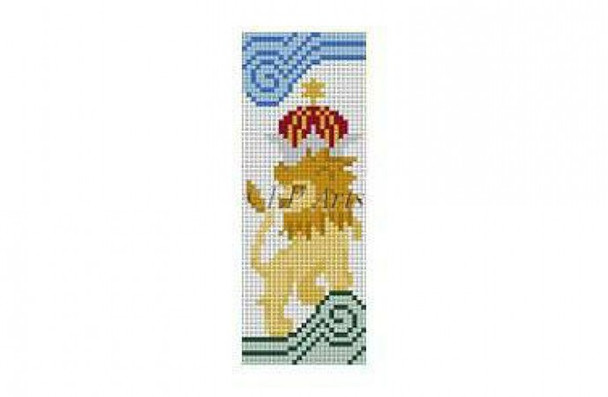 EP0593 Lion & Crown, mezuzah #18 Mesh 1¼” x 3¾” Susan Roberts Needlepoint