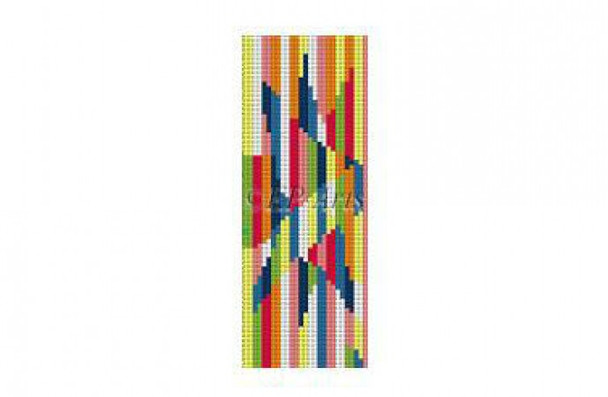 EP0587 Fractional Star, mezuzah #18 Mesh1¼” x 3¾”  Susan Roberts Needlepoint