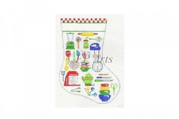 EP1201 Kitchen Equipment, mini sock 18 Mesh 6 1/2" High Susan Roberts Needlepoint