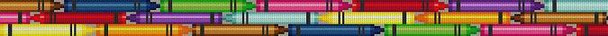MH0337k Color Crayon, child's belt #18 Mesh 20 1/2" x 1" Susan Roberts Needlepoint