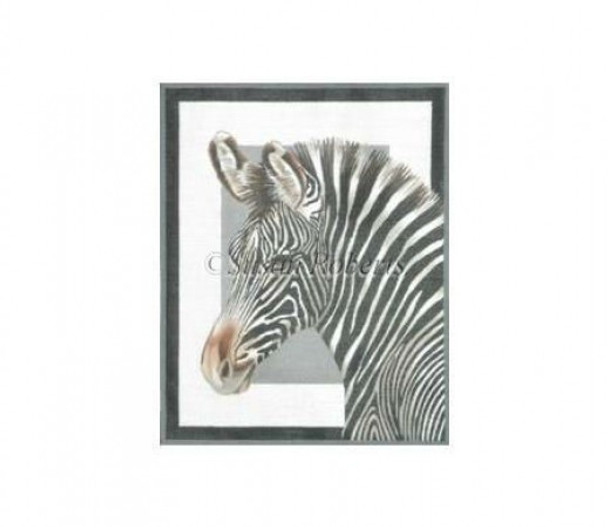TTAP269 Zebra #18 Mesh 9½” x 12” Susan Roberts Needlepoint