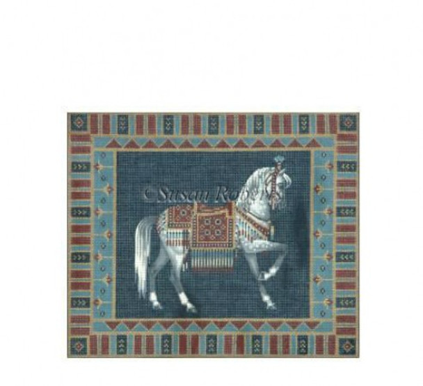 TTAP260 Arabian Horse Portrait #13 Mesh 13 3/4" x 11 1/4" Susan Roberts Needlepoint