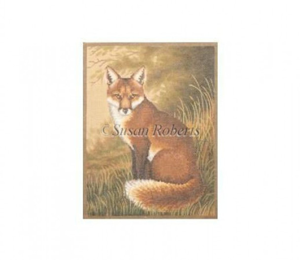 TTAP244-18 Fox #18 Mesh 9" x 11 1/2" Susan Roberts Needlepoint