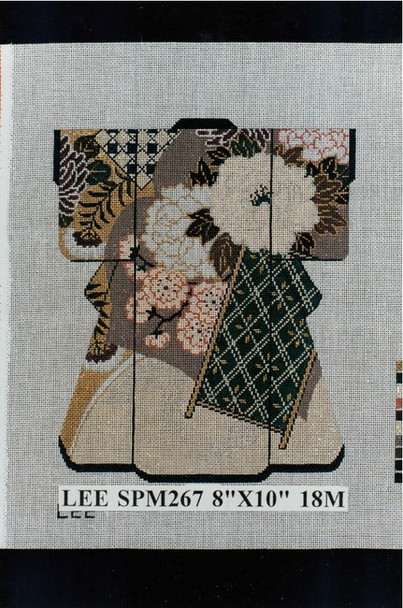 SPM267 Lee's Needle Arts Kimono 8in x 10in Retired Inquire of 18 or 16 Mesh Availability